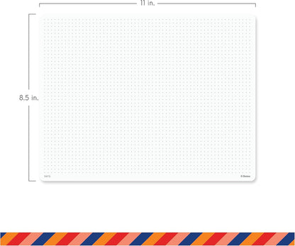 Notsu Graph Notepads 11 x 17 inch | Large Graphing Double Sided Drafting Pads with 1/4" Quad Grid Premium Thick Paper 120gsm