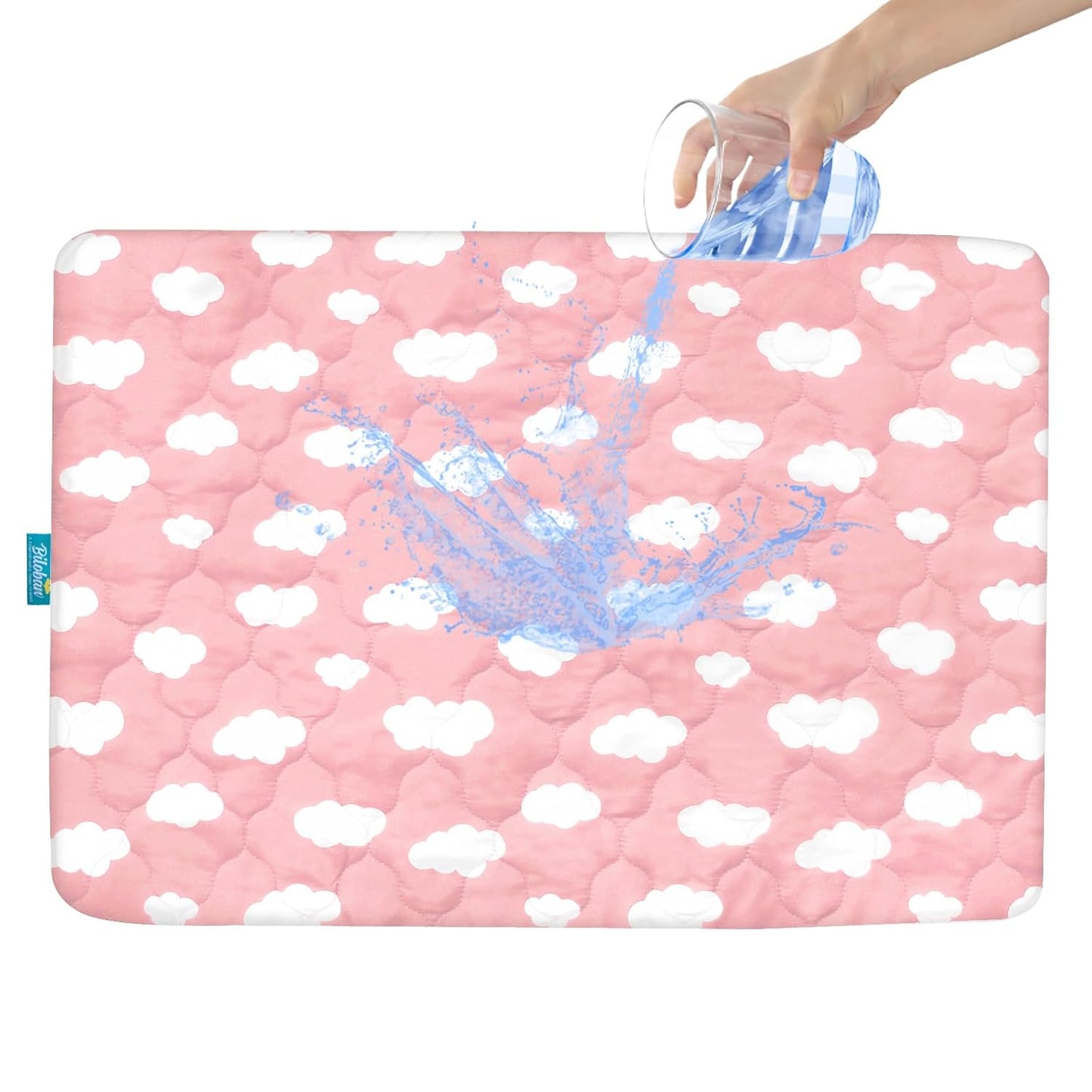 Crib Mattress Protector Sheets Fitted Waterproof Crib Mattress Pad Cover, Noiseless & Machine Wash 100% Absorbent Crib/Toddler Mattress Protector Sheet Quilted, White, 52" x 28"