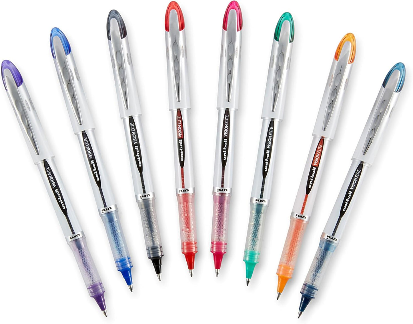 uniball Vision Elite Rollerball Pens, Bold Point (0.8mm), Black, 4 Pack