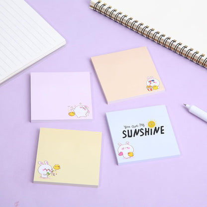 Mr. Pen- Aesthetic Sticky Notes, 3"x3", 8 Pads, 400 Sheets, 4 Designs, Cute Bear Sticky Notes, Self-Stick Note Pads Aesthetic, Perfect for Office, School, Home, Study & Organization
