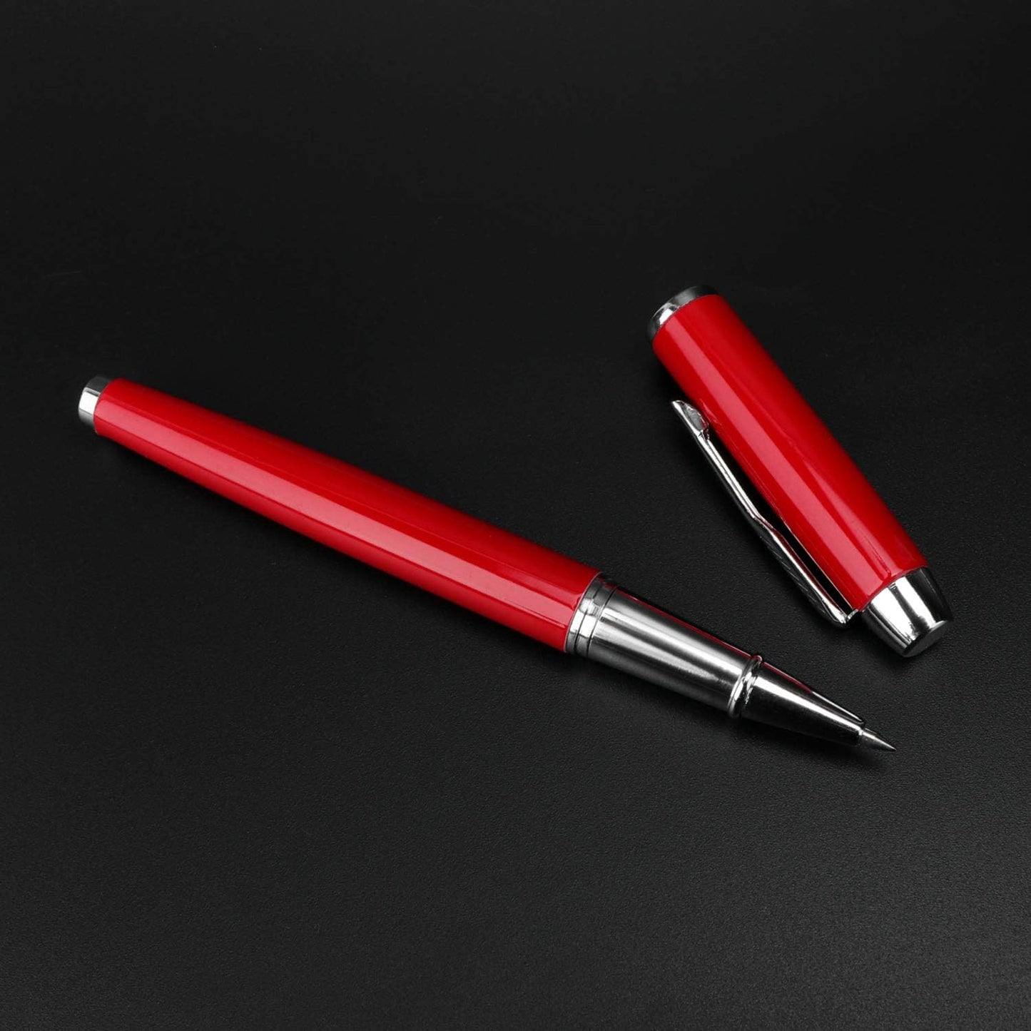 8 Pieces Replaceable Ballpoint Pen Refills Work for Most Brands Pens with Smooth Writing,Free-Flowing German Ink with Medium 0.5mm Ballpoint Tip(Black Refills and Length 4.4inch)
