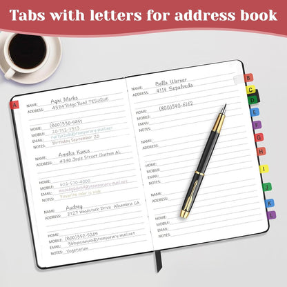 A-Z Sticky Alphabet Tabs, Colorful Self-Adhesive Letter Index Tabs for Notebook, Textbook, Dictionary, and Filing (208 Pcs)