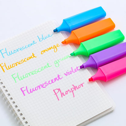 M&G 6-Pack Highlighters, Multicolor Quick-Dry No-Bleed Ink, Soft Chisel Tip Highlighters for Office Documents, Journaling, and Planners