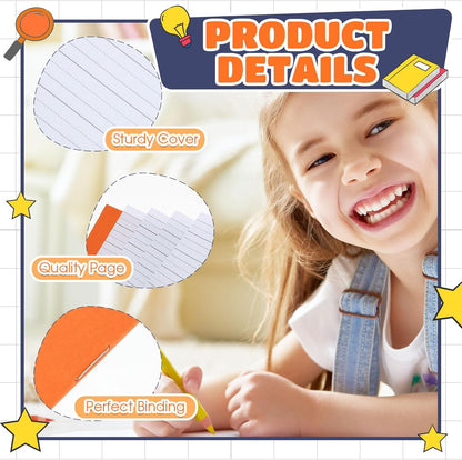 Henoyso 12 Pcs Primary Composition Notebook K-2 Primary Journal, Notebook for Kids Supplies, Bulk Blank Writing Book for Kid to Write Draw Journal 60 Page (9.8″ X 7.5″,Light Color)