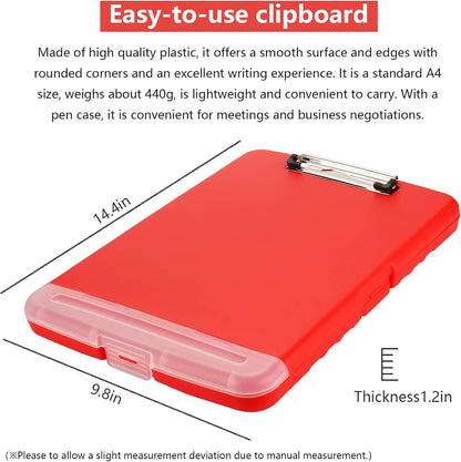 SFLHHDM Purple Clipboard, Clip Boards 8.5x11, Teacher Clipboards with Storage, Plastic Clipboard with Pen Holder, Clipboards Storage for Women Teachers Work, School & Office Supplies