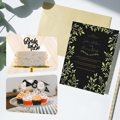 110lb White Cardstock 8.5x11, Goefun 100 Sheets Heavyweight White Card Stock 300 GSM for Invitations, Menus, Poster, DIY Card