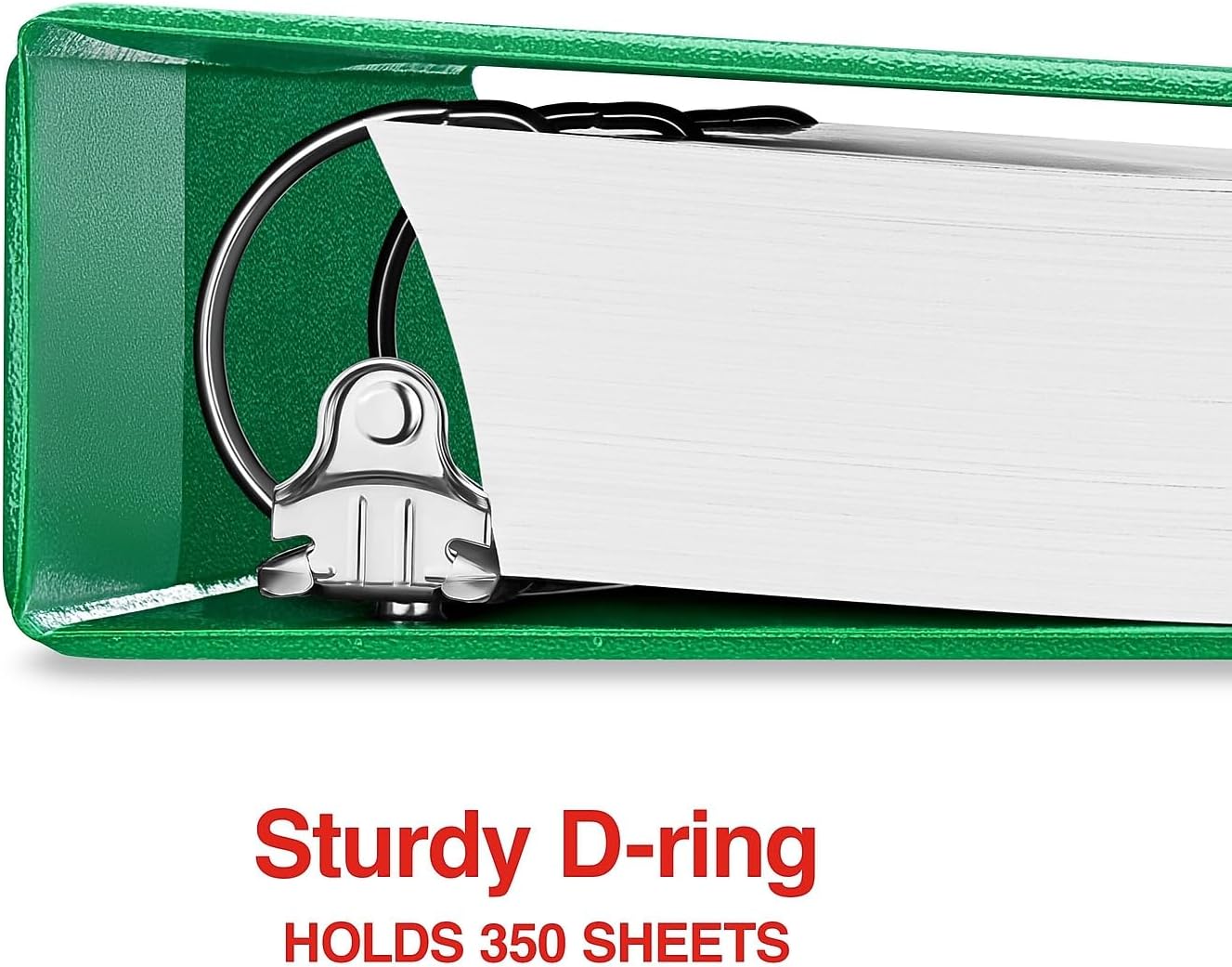 Staples Standard 2-Inch 3-Ring View Binder, Holds Up to 450 Sheets, Orange, Durable Binder for Office & School