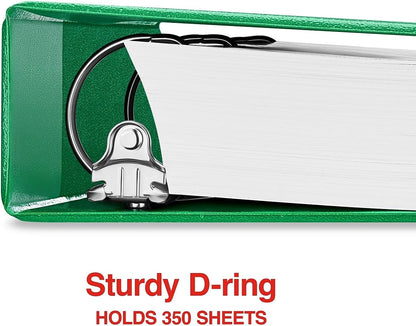 Staples Standard 2-Inch 3-Ring View Binder, Holds Up to 450 Sheets, Orange, Durable Binder for Office & School