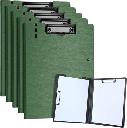 A4 Clipboard Folder,10 Pack Foldable Clipboards with Pocket for Business,Office,School or Restaurant (Black)