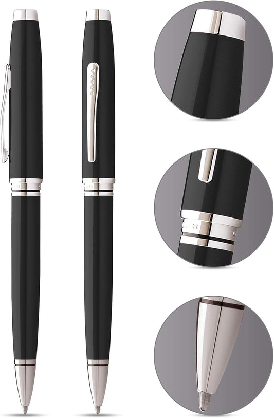 Cross Coventry Pen Ballpoint - Black/Chrome Lacquer