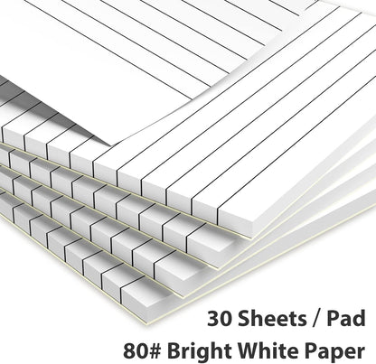 Nichela 20 Pack Small Notepad, 3 x 5 Inch Ultra Quality Note Pads, Server Lined Papers and Desk Notepads for Office Supplies, Writing and Memo pads 30 Sheets Each