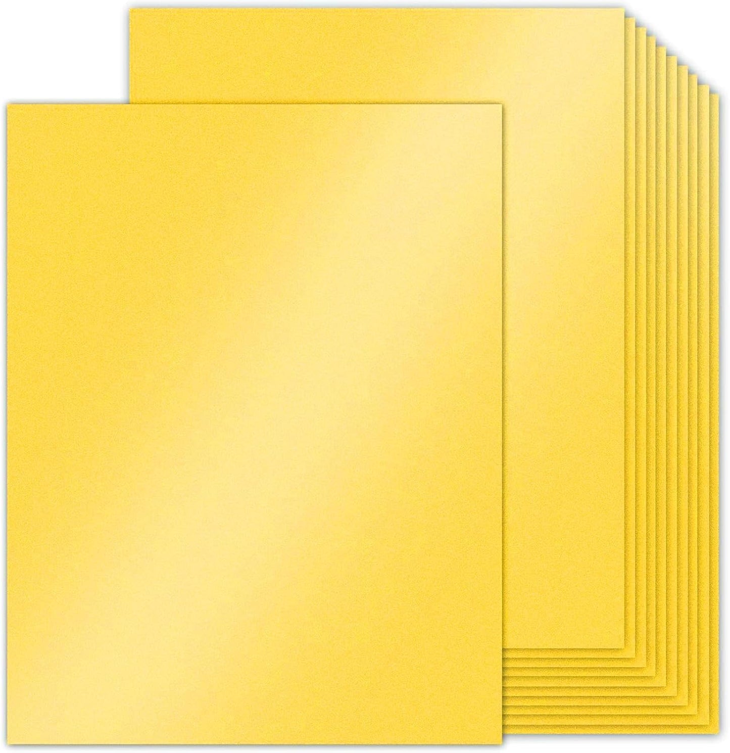 100 Sheets White Shimmer Cardstock 8.5 x 11 Certificate Paper, Goefun 80lb Pearlescent Paper for Invitations, Certificates, Crafts, DIY Cards