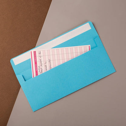 50 Pack Colorful #10 Business Envelopes Self Seal Standard Envelopes for Office Checks, Business, Letter Mailing Invoices, 4.13 x 9.49 Inches