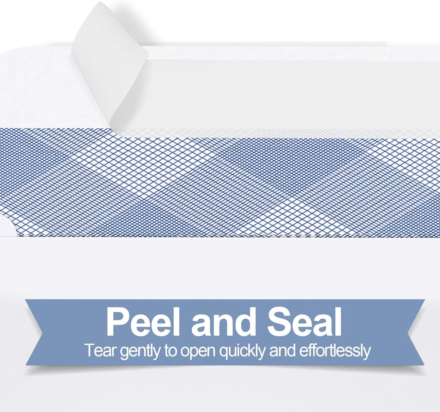 500#10 Double Window Security Envelopes, PANDRI NO.10 Self-Seal Window Envelopes Designed for QuickBooks Invoices, Business Statements & Documents - Number 10 Size 4 1/8 Inch X 9 1/2 Inch - 24 LB