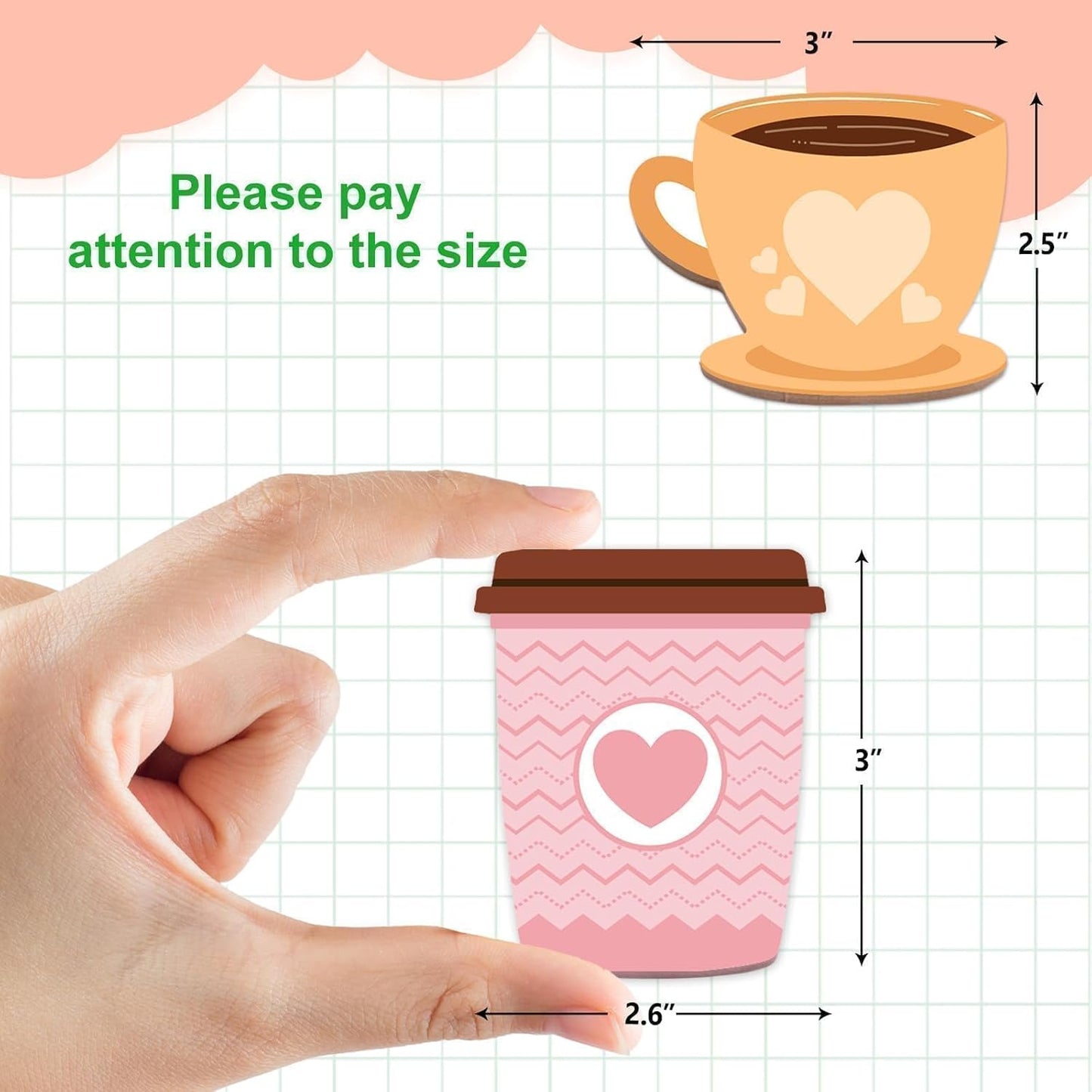 Fancy Land 24 Pads Cute Sticky Notes Self Sticky Notepads for Teachers Classrooms 720 Sheets Memo Pads Teacher Appreciation Nurse End of Year Graduation Gift Home Office Supplies Musical Notes