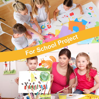 50 Pack White Poster Boards, 11"x14" White Poster Paper Heavyweight Poster Board Bulk Blank Poster Board for Art Display Board,Classroom Use,School Craft Project,Presentation Drawing