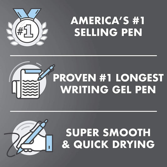 Pilot Precise V5 RT Retractable Liquid Ink Rollerball Pens, Extra Fine Point, 0.5mm, Red Ink, 6 Count