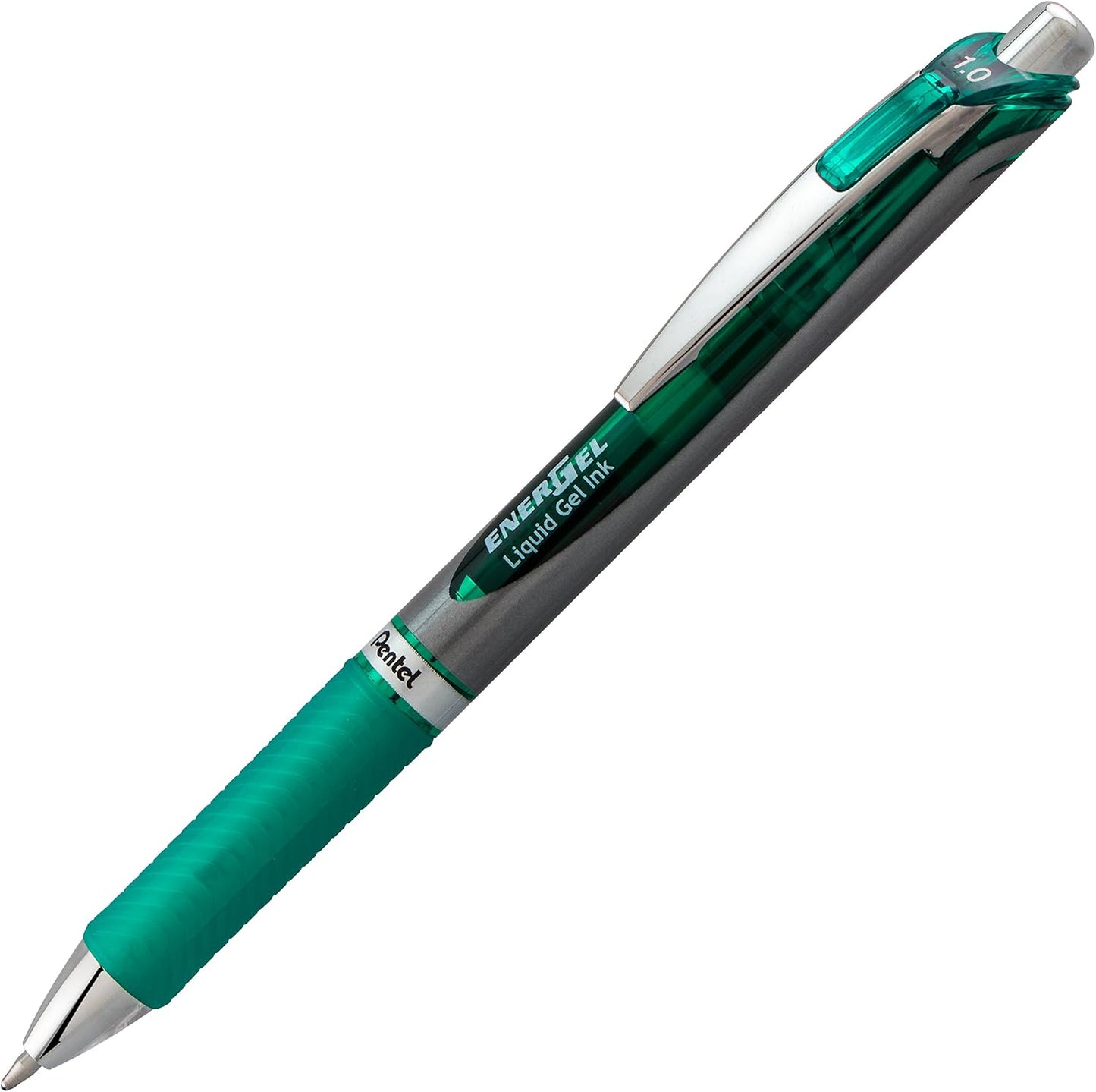 Pentel EnerGel RTX Retractable Liquid Gel Pen, (1.0mm), Bold Line, Metal Tip, Black Ink, Pack of 3 (BL80BP3A)