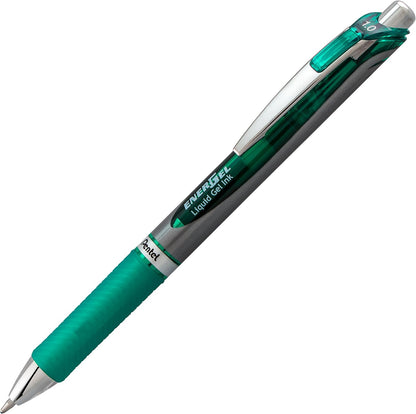 Pentel EnerGel RTX Retractable Liquid Gel Pen, (1.0mm), Bold Line, Metal Tip, Black Ink, Pack of 3 (BL80BP3A)