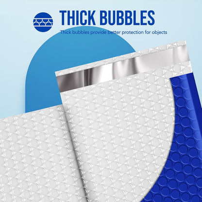 Fuxury Black Bubble Mailers 4x8" 100 Pack Waterproof Padded Envelopes Usable Size 4x7" Self Seal Bubble Envelopes Padded Mailers for Small Business, Envelope Mailers
