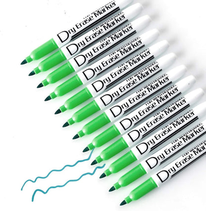 Volcanics Black Dry Erase Markers Low Odor Fine Whiteboard Markers Thin Box of 12