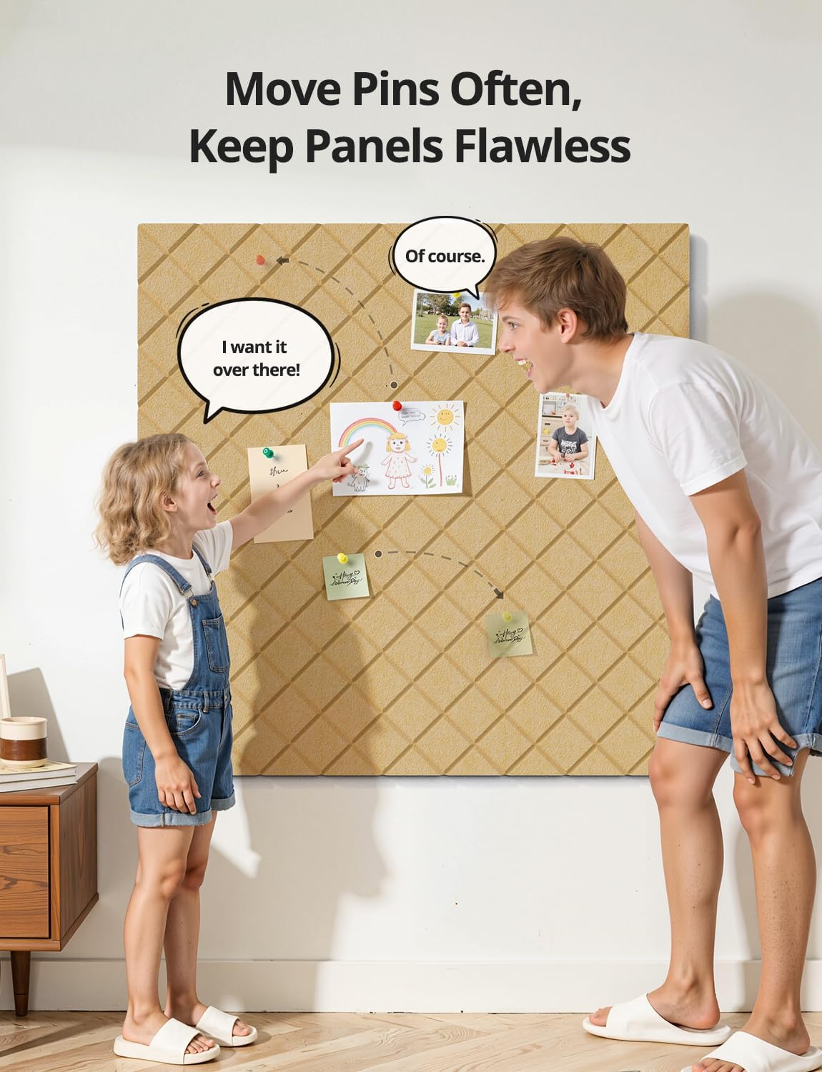 Kuchoow Bulletin Cork Board Large 47.2" x 35.4" Felt Notice Pinboard for Office Walls & Home, Self Adhesive 12 Pack Black Decorative Bulletin Mood Board Corkboard for for Bedroom, Display, Memo, Photo
