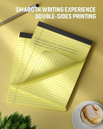 12 Pack Legal Pads 5x8 Inch Colorful Note Pads for Writing NotePads，Narrow Ruled Small Notepad 5x8 inch Legal Pad,30 Sheets Per Notebook Writing Pad for Study, Office, to-Do Lists(Multicolor)