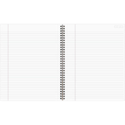 Cambridge Limited Business Notebook, Legal Ruled Paper, 8-1/4" x 11", 80 Sheets, Flexible Soft Touch Cover, Wirebound, Gray (06062)