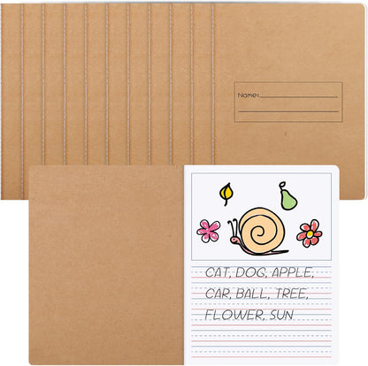 zmybcpack 2 Pack Write Beginner Paper for Kids, 8.5"x11" Story Writing Paper for Kids to Write Story, Primary Composition Notepad(100 Sheets Each, Double-Sided Printing)
