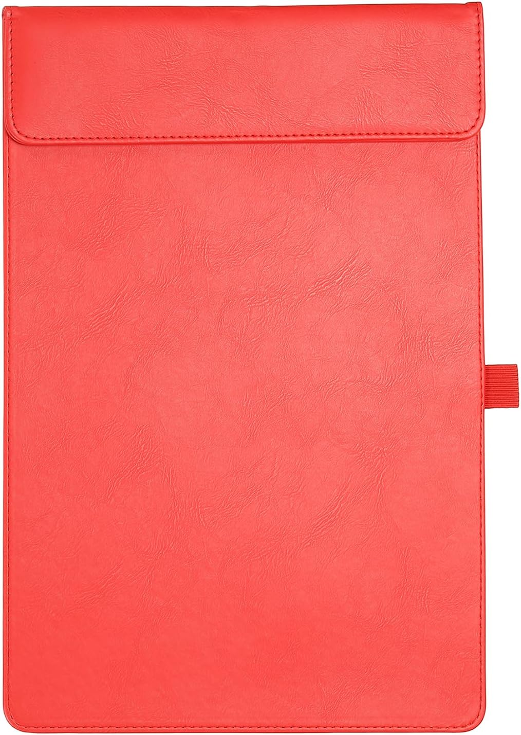 PATIKIL A4 Letter Size PU Leather Clipboard, 9.5"x13.5" Business Magnetic Padfolio with Pen Holder Organizer Office Folder Writing Board Style 2, Black