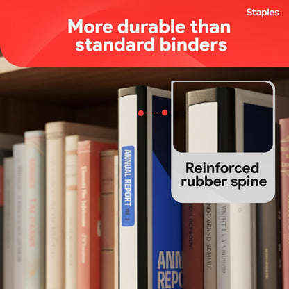 Staples Better Binder 2-Inch D-Ring View Binder, Reinforced Spine, Holds Up to 540 Sheets, Teal, for Office & School