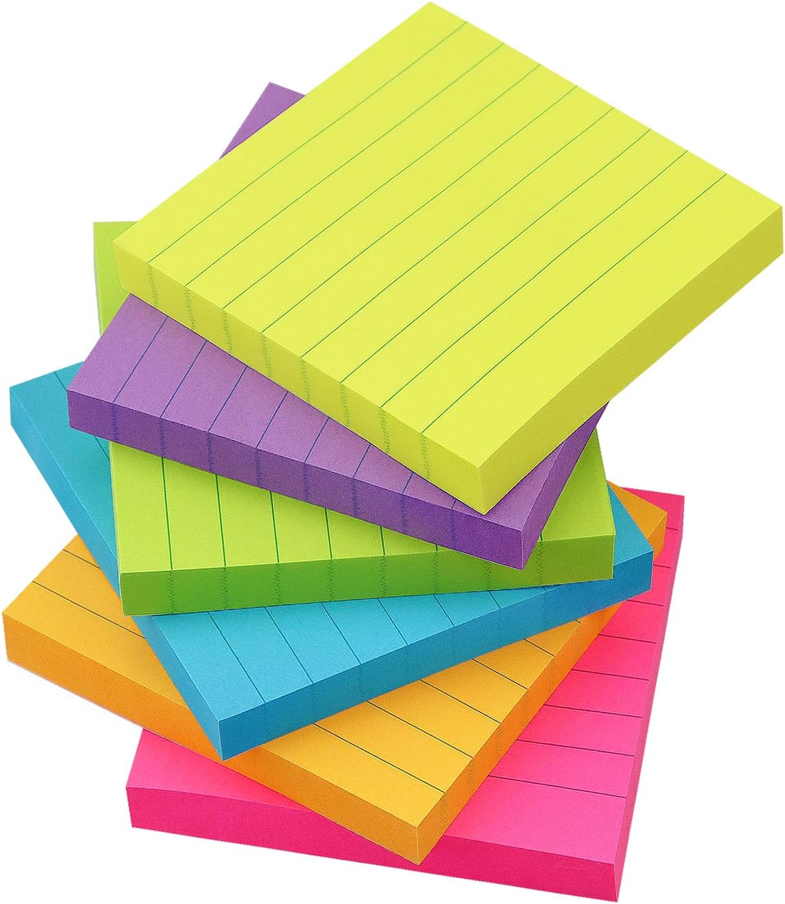 Sticky Notes 3x3 inch Bright Colors Self-Stick Pads 8 Pads/Pack 85 Sheets/Pad Total 680 Sheets