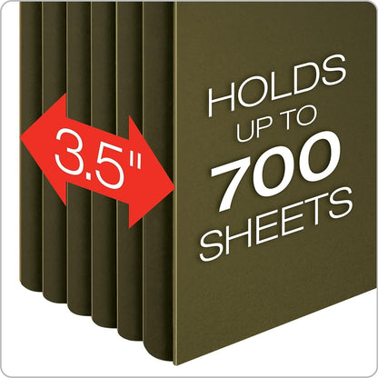 Pendaflex SureHook Hanging File Folders, Legal Size, Standard Green, 4/Pack (PFX 09317)