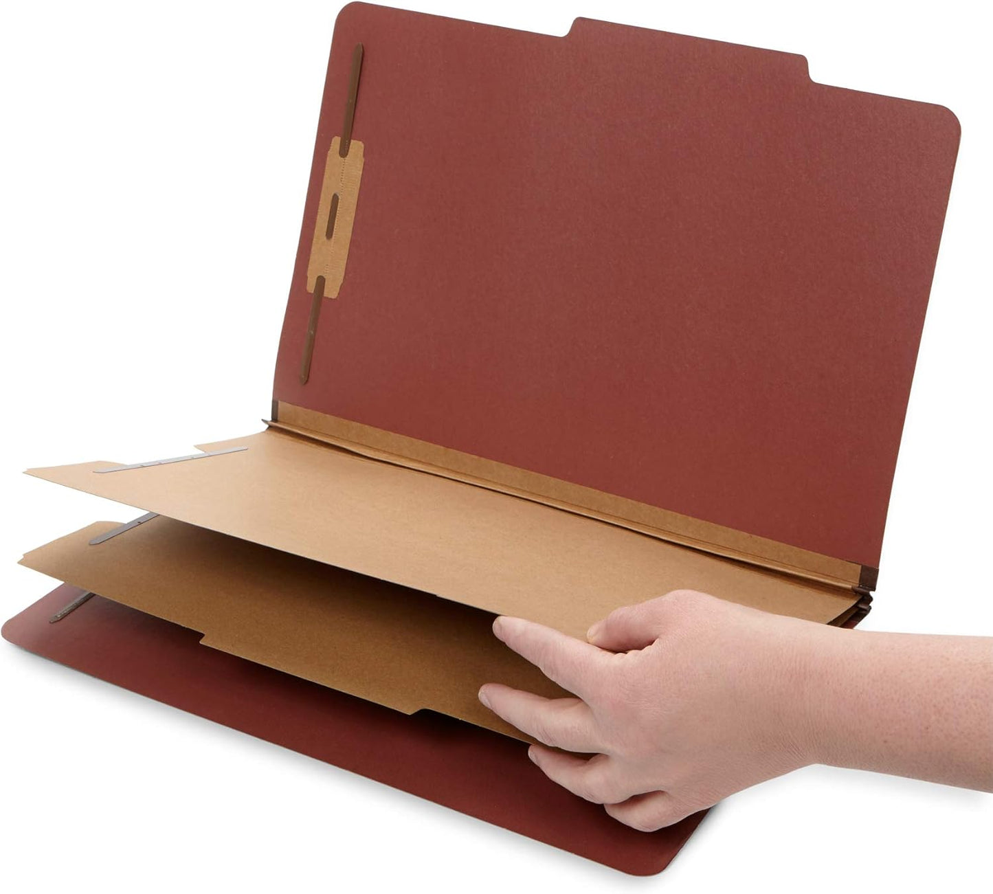 10 Blue Legal Size Classification Folders - 2 Divider 2 Inch Tyvek expansions - Durable 2 Prongs Designed to Organize Standard Law Client Files, Office Reports - Legal Size, 8 3/4 x 14 3/4, 10 Folders