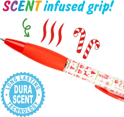 Glitter Gel Smens - Patented Gourmet Scented Colored Glitter Gel Ink Pens, Medium Point, 8 Count - Fun, Cute, Cool, Smelly Pens for Kids