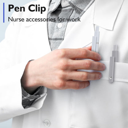 Vanhench 7Pcs 0.5 mm Black Ink Gel Pens Fine Point Smooth Writing Quick Dry Pen for Nurses Teacher Journaling Note Office Desk School Gift, Nice Cute Multifunction Writing Pens with Fidget Stress Ball