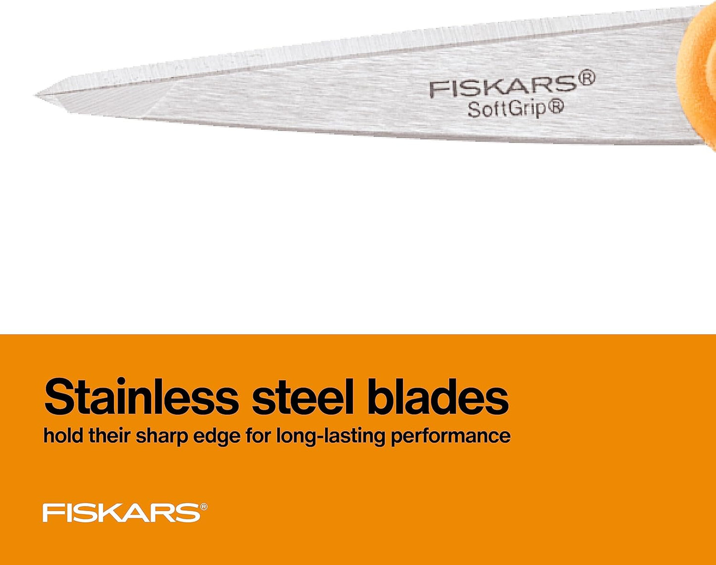 Fiskars All Purpose Scissors, High Performance Cutting, Stainless Steel Blades, Ergonomic and Comfort Handles, Perfect for Arts and Crafts and the Office, Scissors for Office