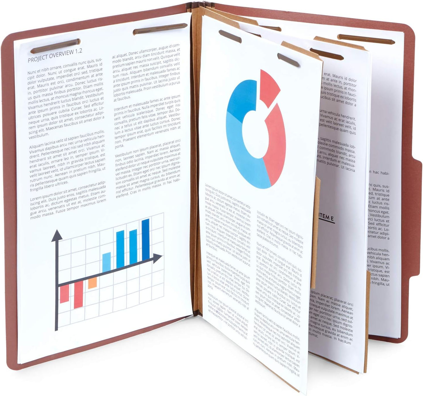 10 Blue Legal Size Classification Folders - 2 Divider 2 Inch Tyvek expansions - Durable 2 Prongs Designed to Organize Standard Law Client Files, Office Reports - Legal Size, 8 3/4 x 14 3/4, 10 Folders