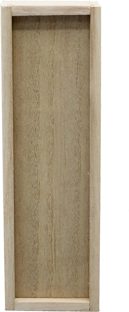 Creative Hobbies® Unfinished Wooden Pencil, Pen, Stash, Trinket Storage Box with Slide Top