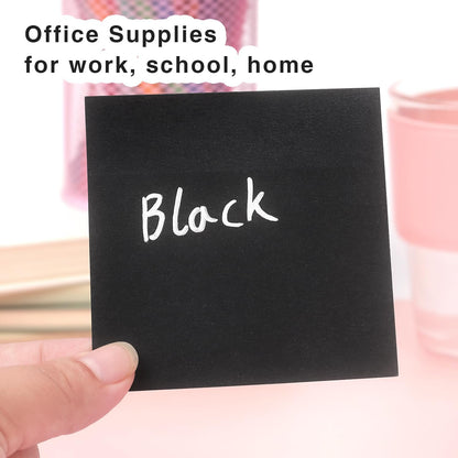 Sticky Notes 3x3 Self-Stick Notes Bright Colors Sticky Notes 4 Pads 100 Sheets/Pad (Yellow)