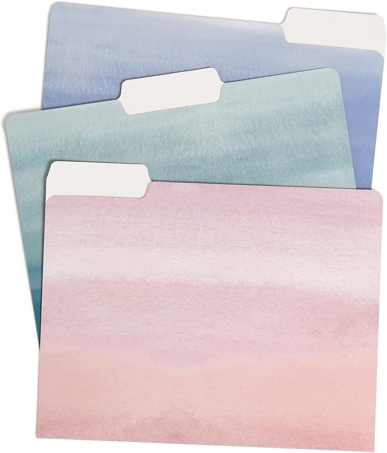 U Brands Fashion File Folders, 9 Count, 1/3-Cut Tabs in Assorted Positions, Letter Size, Office Supplies (Moroccan)