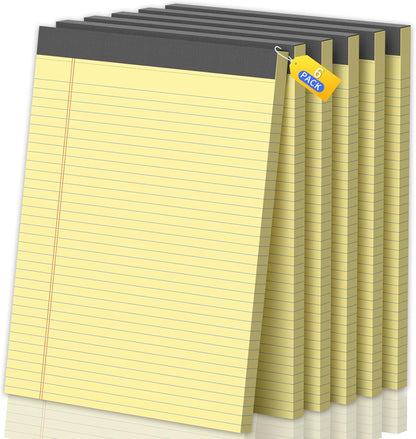 Legal Pads 8.5 X11, Narrow Ruled Notepads, 2 Pack, 50 Sheet/Pad, White Legal Pads, Tear Off Notepad, Perforated Writing Pad, Notebook Paper College Ruled, Notepads for Office Home School, Notepad