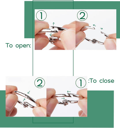 Mr. Pen- Loose Leaf Binder Book Rings, 5 Assorted Sizes (0.6", 1", 1.2", 1.5",2"), 36 Pack, Metal Binder Rings for Index Cards, Keychains, School, Home, Office, Silver