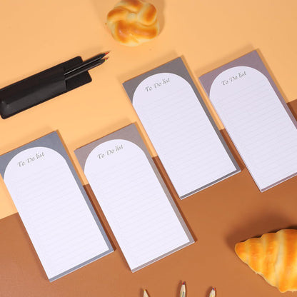 Thboxes 4 Pack Magnetic Note Pad for Fridge with Pen Holder, Totally 200 Sheets Grocery List Magnet Pad for Refrigerator Magnetic Shopping List Pad（Fruit Design）