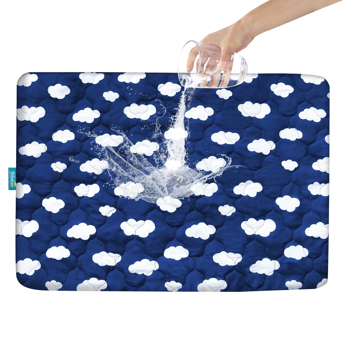 Crib Mattress Protector Sheets Fitted Waterproof Crib Mattress Pad Cover, Noiseless & Machine Wash 100% Absorbent Crib/Toddler Mattress Protector Sheet Quilted, White, 52" x 28"