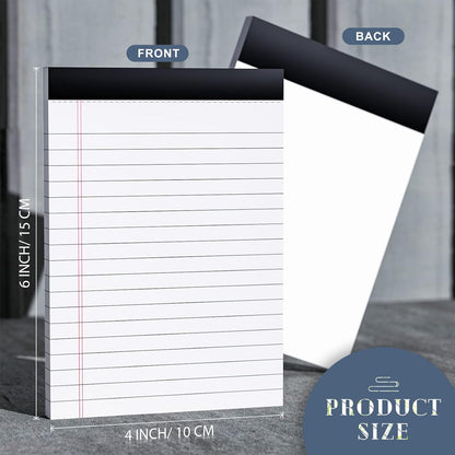 5 Pcs Note Pads 5 x 8 Inch Small Legal Pads 5 x 8 Colored Notepad 5 x 8 Micro Perforated Writing Pads Lined Paper College Ruled 30 Sheets Notebook for Study, To-Do Lists, School & Office Supplies