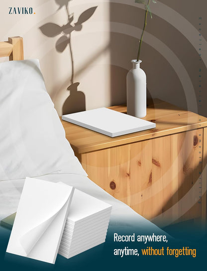 Note Pads 4x6, 6 Pack Mini Blank Notepad 4x6, Small Notepads 4x6 Paper Pads, Scratch Pads 4x6 Small Pads of Paper, Memo Pads 4x6, White Server Note Pad Paper, Small Pocket Notebook 4x6, 50 Sheets/Pad
