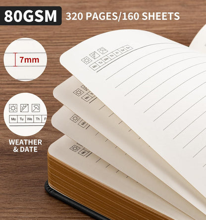 Lined Journal Notebook, A5 200 Pages Leather Journals For Writing Women & Men Travel,business,work & School,college Ruled Notebooks Hardcover Journaling Notebooks Daily Diary, 5.7'' X 8.3''-Purple