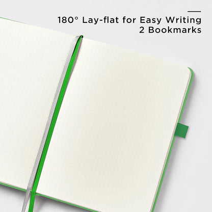 &And Per Se Lined Journal Notebook, 160 Pages, A5 5.7 x 8 inches College Ruled Thick Paper Notebook Journals for Writing, Hardcover Notebooks for Women Men Office School (1 Pack, Green) - Colors B