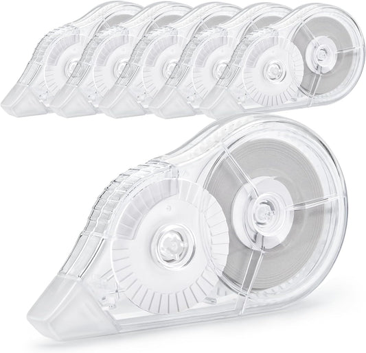 6 Pcs Correction Tape, 98.43 Ft Long-Lasting White Wrong Out Tear-Resistant Bulk, Instant Corrections Easy To Use Applicator for School, Office, Note Taking, Journal